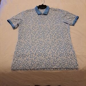 G/Fore Men's Medium Mini Floral Polo EUC Sz L